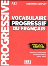 Vocabulaire progressif du Francais niveau debutant complet A1.1 Książka Lombardini Amelie, Marty Roselyne, Mous Nelly
