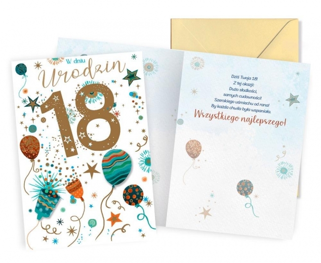 Karnet Urodziny 18