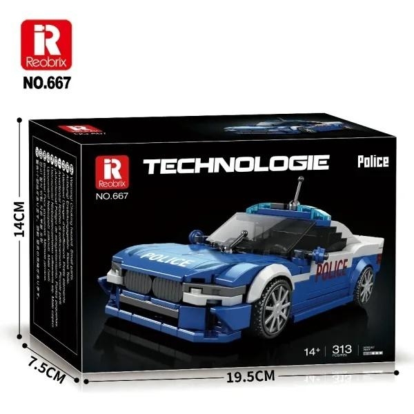 <img src='https://webimage.pl/pics/181/2/d6974077152181.jpg' style='height:440px' /> Klocki Police Car 313el