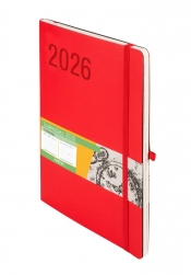Kalendarz 2026 Impresja B5 TDW - Czerwony