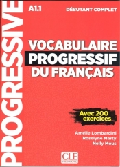 Vocabulaire progressif du Francais niveau debutant complet A1.1 Książka - Amelie Lombardini, Marty Roselyne