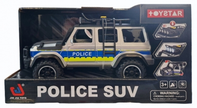 Samochód terenowy Policja św./dź. w pudełku