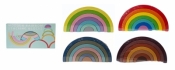 Układanka drewniana tęcza