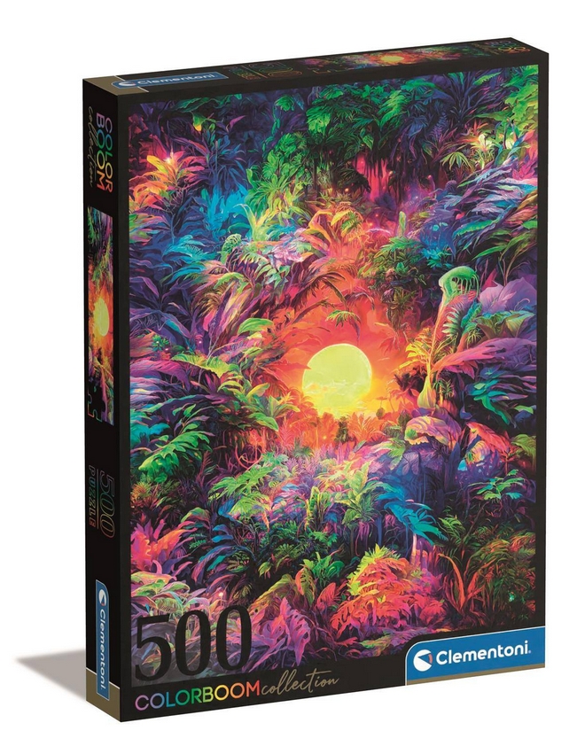 Puzzle 500 Color Boom Psychedelic Jungle Sunrise