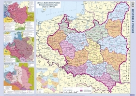 Ścienna historyczna mapa Polski - SA Demart