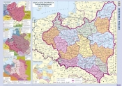 Ścienna historyczna mapa Polski
