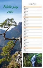 Kalendarz 2022 Ścienny paskowy Polskie góry