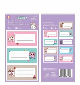 Naklejki na zeszyty Girls 9szt