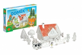 Domek do malowania z kotkiem