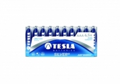 Baterie. 10x bateria alkaliczna. Tesla AA Silver+ LR06