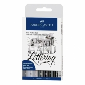 Zestaw startowy Faber-Castell Pitt Artist Pens Hand lettering + akcesoria (267118)