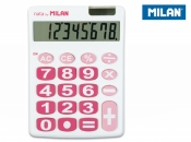 Kalkulator z dużymi klawiszami Milan - Biały (151708WBL)