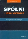 Spółki jaką wybrać? Forma prawna i organizacyjna  Jeleńska Anna