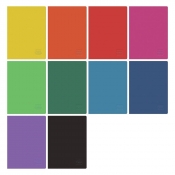 Herlitz, zeszyt A4, 96 kartek w kratkę - Rainbow Classic Collection (mix kolorów)