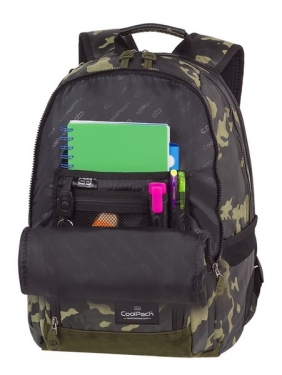 Coolpack - Unit - Plecak Młodzieżowy - Flock Camo Olive Green (84182CP)