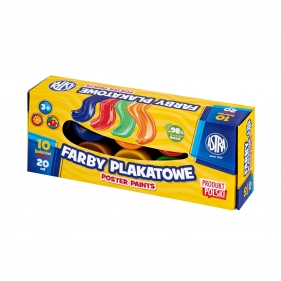 Astra, Farby plakatowe: 10kolx20 ml - Standard box