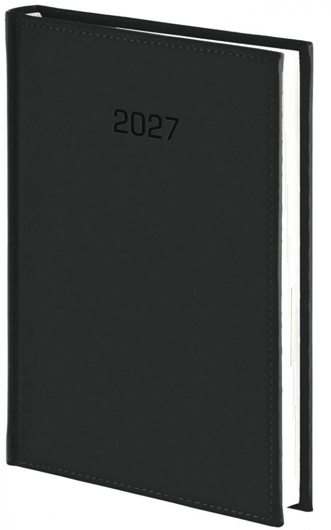 Kalendarz 2027 A5 dzienny Vivella czarny