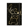  Notes A5 80k. linia z gumką Disney Gold Stitch wzór 3