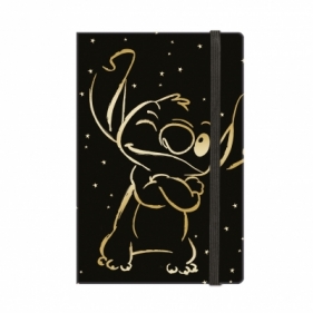 Notes A5 80k. linia z gumką Disney Gold Stitch wzór 3