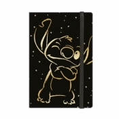 Notes A5 80k. linia z gumką Disney Gold Stitch wzór 3