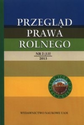 Przegląd prawa rolnego 2(13)/2013 - Budzinowski Roman