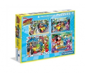 Puzzle Mickey Raźni rajdowcy 20+60+100+180 (07718)