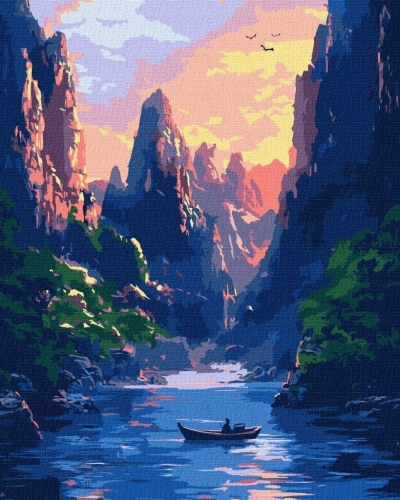 <img src='https://webimage.pl/pics/182/8/d4823104368182.jpg' style='height:440px' /> Malowanie po numerach - Wielkie góry 40x50cm