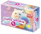 Farby szkolne - Pieski, 6 kol x 20 ml