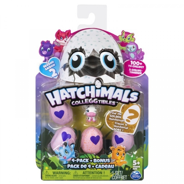 HATCHIMALS 4-pak Cztery jajka + bonus Seria 2 (6041338)