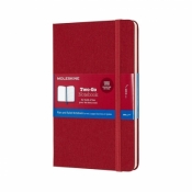 Notes linia tw. TWO-GO, cranberry MOLESKINE