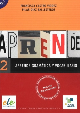 Aprende 2 gramatica y vocabulairo A2 - Francisca Castro Viudez