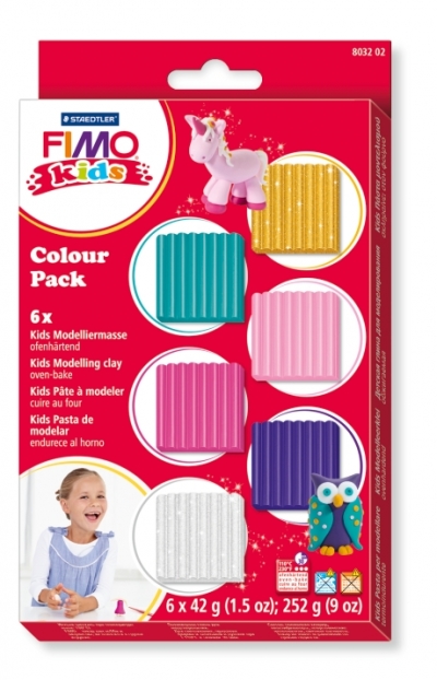 <img src='https://webimage.pl/pics/183/5/d4007817805183.jpg' style='height:440px' /> Zestaw Fimo Kids 42 g 6 kolorów Staedtler