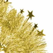 Łańcuch dekoracyjny gwiazdki złoty
