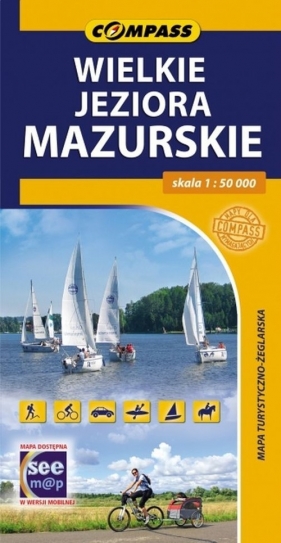 Wielskie Jeziora Mazurskie mapa turystyczno-żeglarska 1:50 000