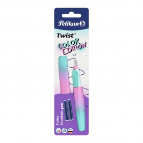 Pióro wieczne Pelikan Twist Color Edition - pastelowe + naboje