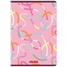 Zeszyt Herlitz A4/32k linia podwójna kolorowa, 1 szt