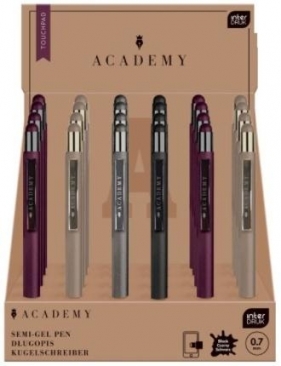 Długopis automatyczny Academy 0,7mm - czarny, 1 szt