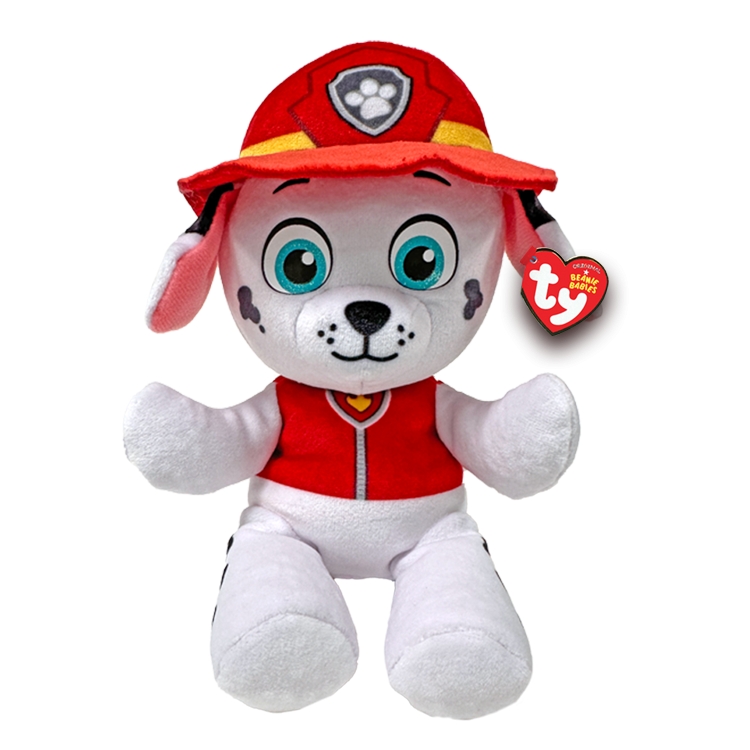 <img src='https://webimage.pl/pics/184/0/d008421440184-2.png' style='height:440px' /> Beanie Babies Lic Soft Paw Patrol, 15 cm - Marshall