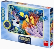 Puzzle 1000 Neon Pod wodą DINO