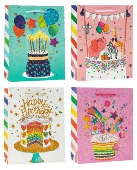 Torebka ozdobna 18x24x8cm mix ROZETTE