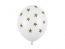 Balony 30cm gwiazdki Pastel Pure White 6szt