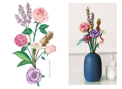 <img src='https://webimage.pl/pics/184/5/d5905375855000.jpg' style='height:440px' /> Klocki mini Kwiaty 547 elementów 1657 AN09