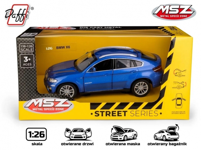 BMW X6 niebieski