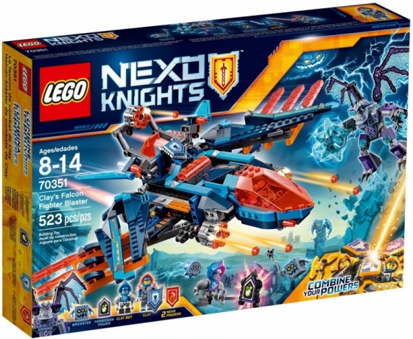 Nexo Knights Blasterowy myśliwiec Clay'a (70351)