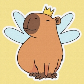 Malowanie po numerach - Kapibara-wróżka Kids