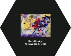 CreArt na płótnie: Yellow, Red, Blue (23918)