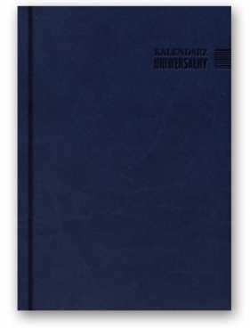 Kalendarz książkowy B6 uniwersalny niebieski