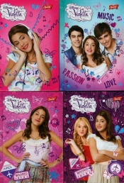 Brulion A6 Disney Violetta w kratkę mix