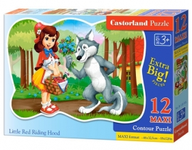 Puzzle 12 maxi konturowe Little Red Riding Hood (B-120185)