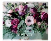 Kalendarz 2022 planszowy 33,5x40cm - Kwiaty